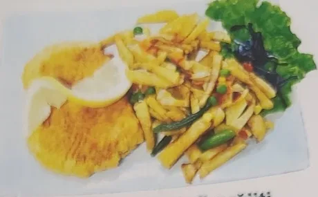 Cordon bleu cu cartofi prăjiți
